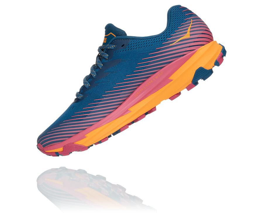 Hoka One One Womens Trail Shoes - Torrent 2 - Blue - XKWF71086